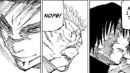 Sukuna in Megumi's body fights Yuji and Maki (Image Source: Shueisha)